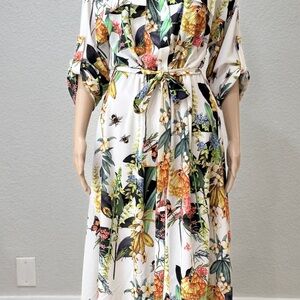 Tropical Floral Maxi Dress